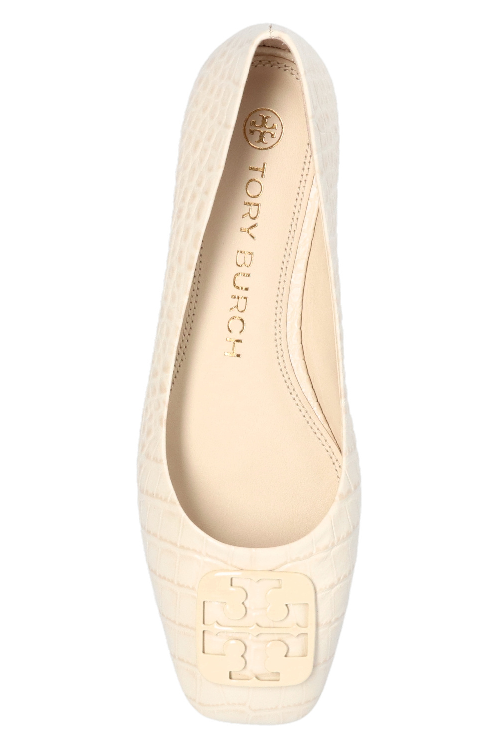 Tory burch best sale white ballet flats